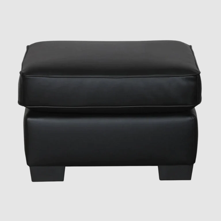 Metro Leather Ottoman