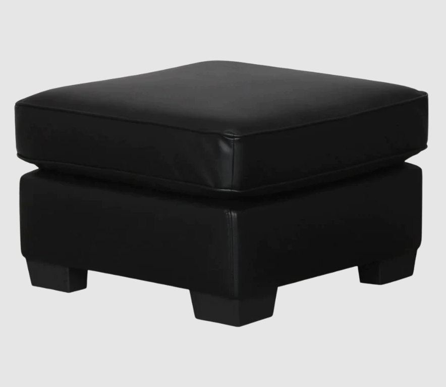 Metro Leather Ottoman
