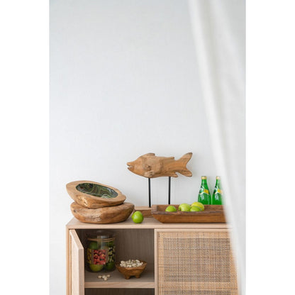 Teak Fish Figure on Stand – ayra-rose