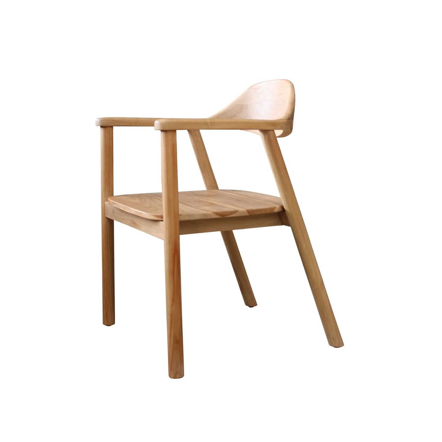 Amore Teak Dining Chair with Arms - Natural