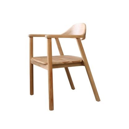 Amore Teak Dining Chair with Arms - Natural