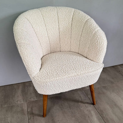 Claude Boucle Casual Armchair - Wheat