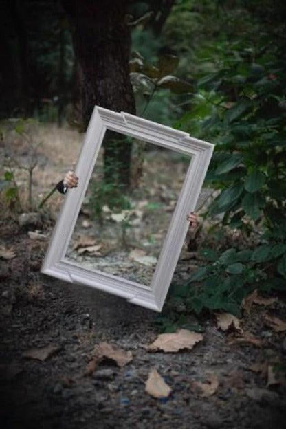 Deco Stone-Grey Mirror